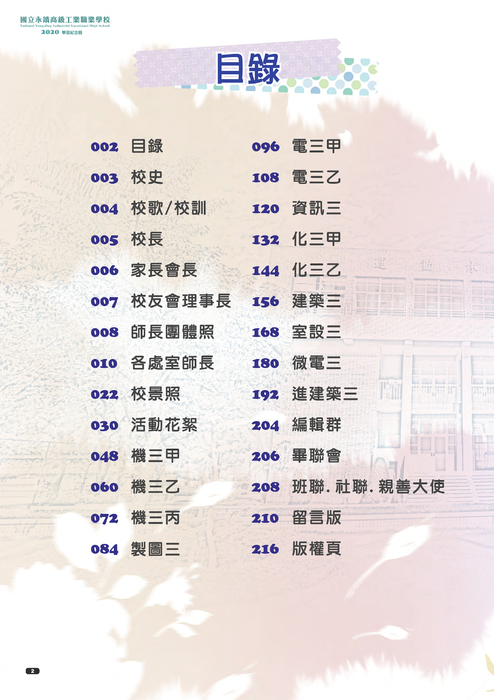 2020永靖高工畢冊 2020永靖高工畢冊